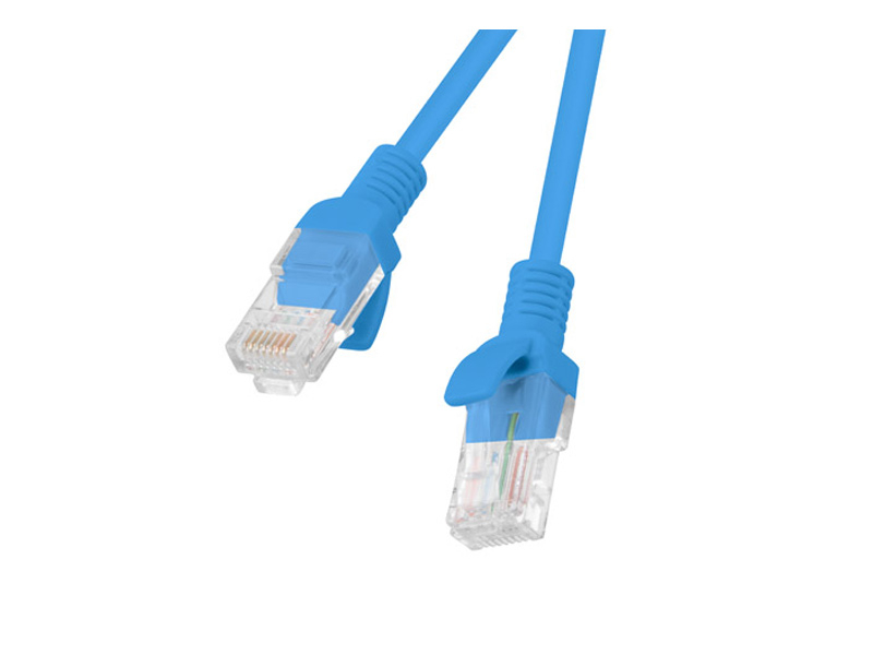 Patch kábel CAT6 UTP RJ45 0,25 m modrý EC-25946